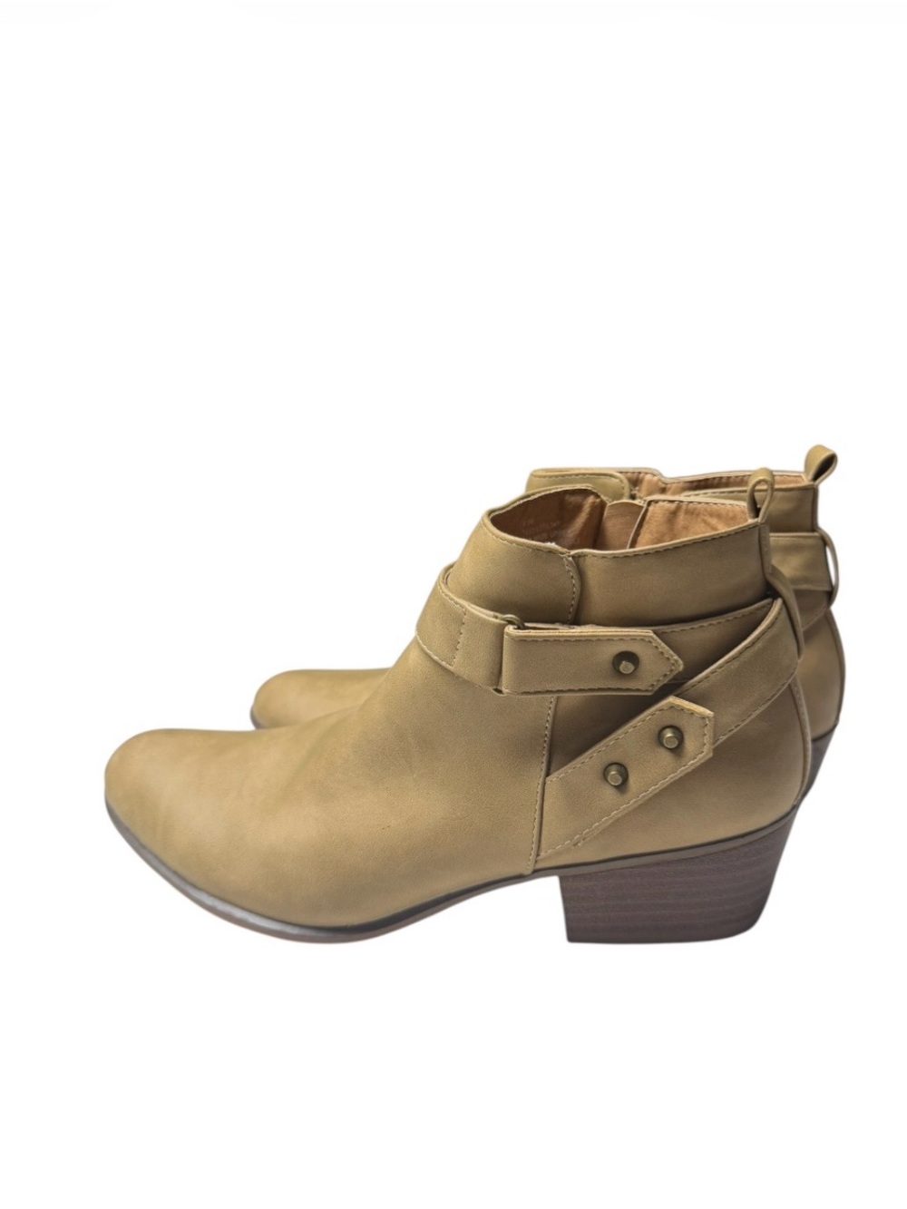 UNIONBAY Tan Ankle Booties